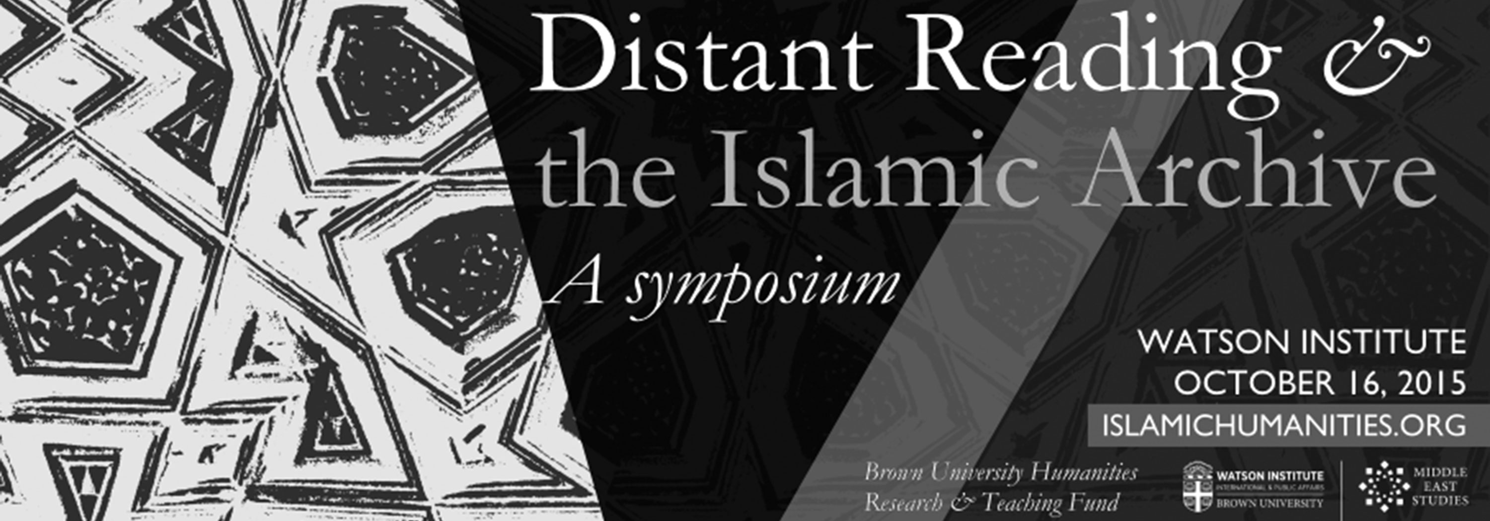 Distant Reading & the Islamic Archive